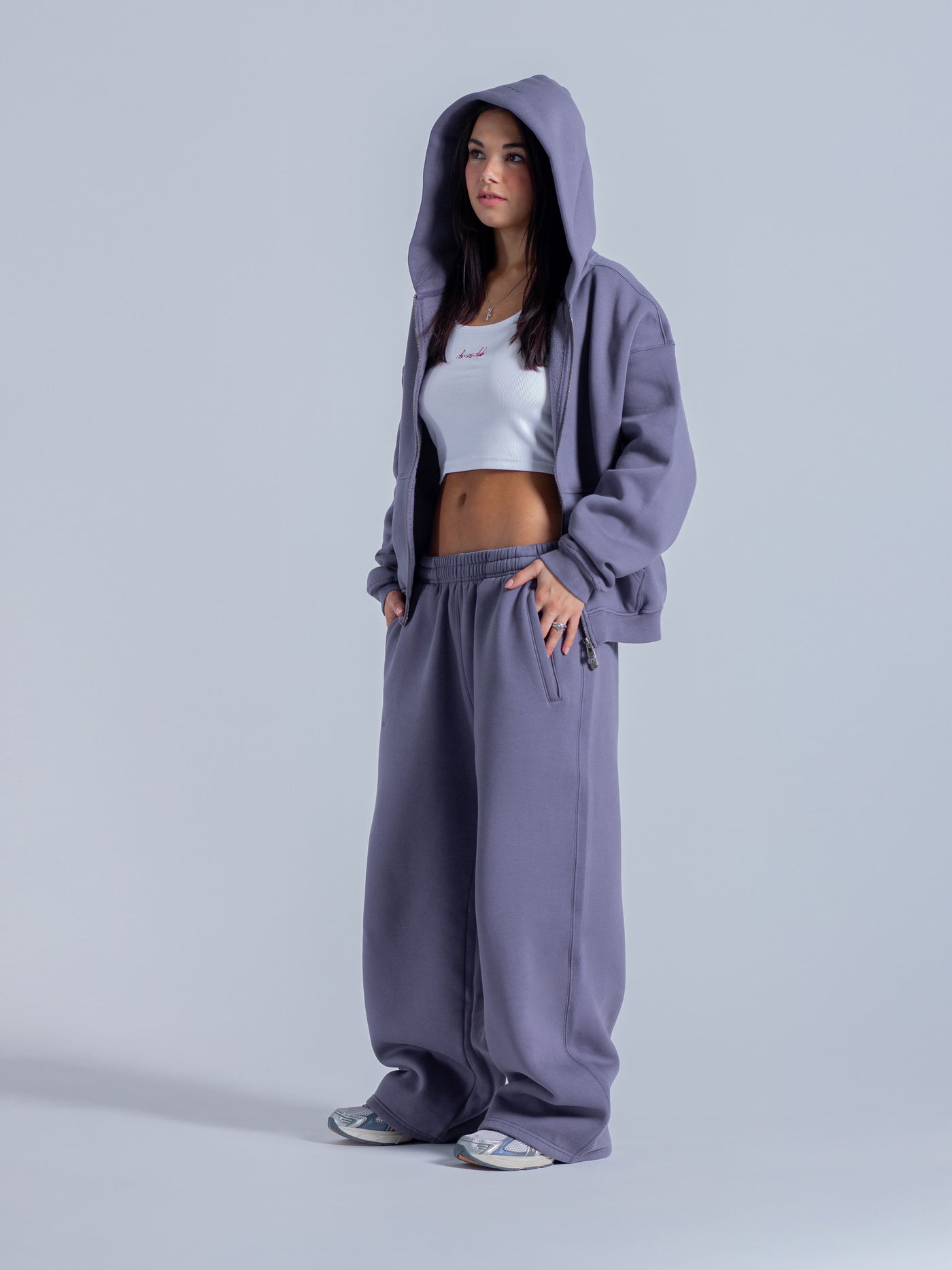 SIGNATURE BASIC DOUBLE ZIP - DUSTY VIOLET