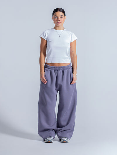 SIGNATURE BAGGY SWEATPANTS - DUSTY VIOLET