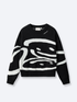 TRIPLE SMILEY KNIT - BLACK
