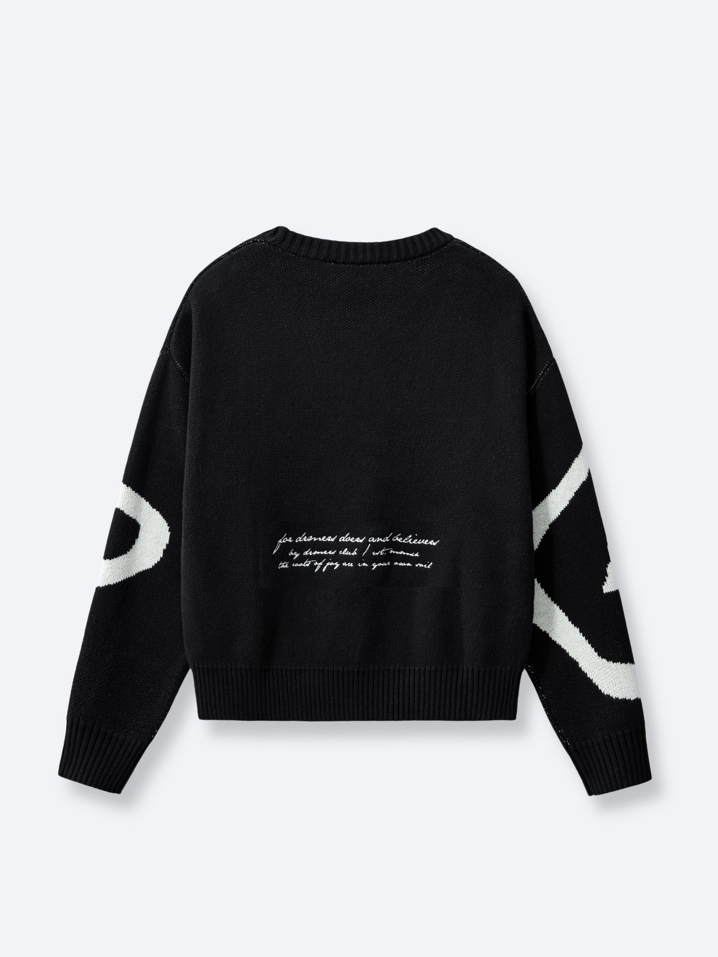 TRIPLE SMILEY KNIT - BLACK – DRMERS CLUB