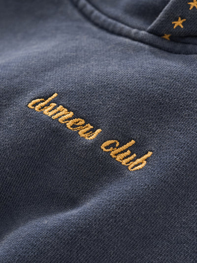 EMBROIDERED STARS HOODIE - STORM BLUE