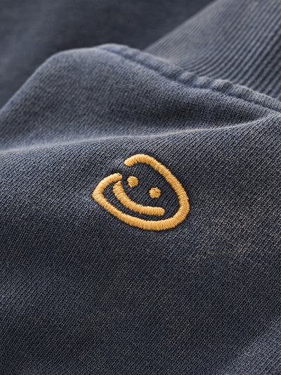 EMBROIDERED STARS HOODIE - STORM BLUE