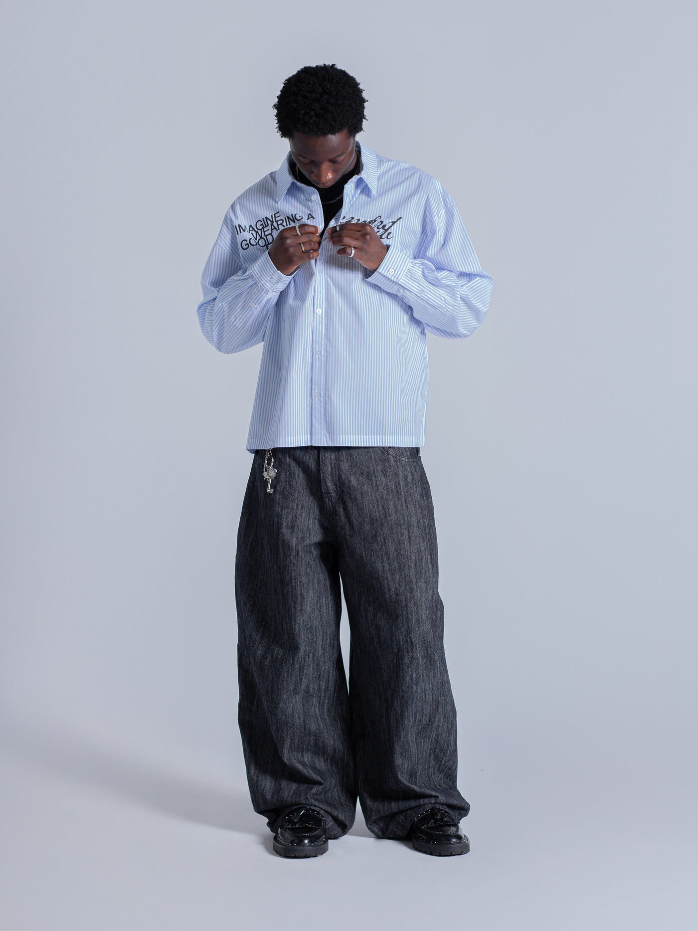 NOT SO FORMAL DRESS SHIRT - BLUE