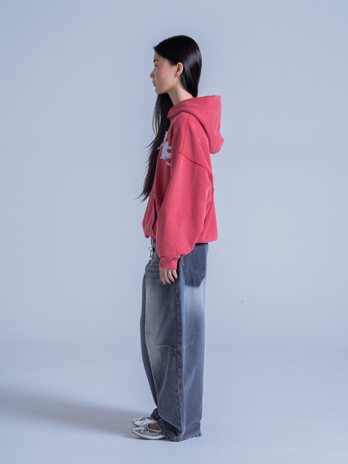 APPLIQUE PULLOVER - VINTAGE CHERRY