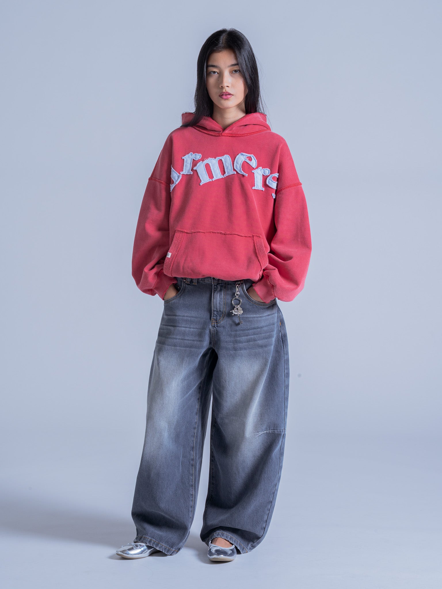 APPLIQUE PULLOVER - VINTAGE CHERRY