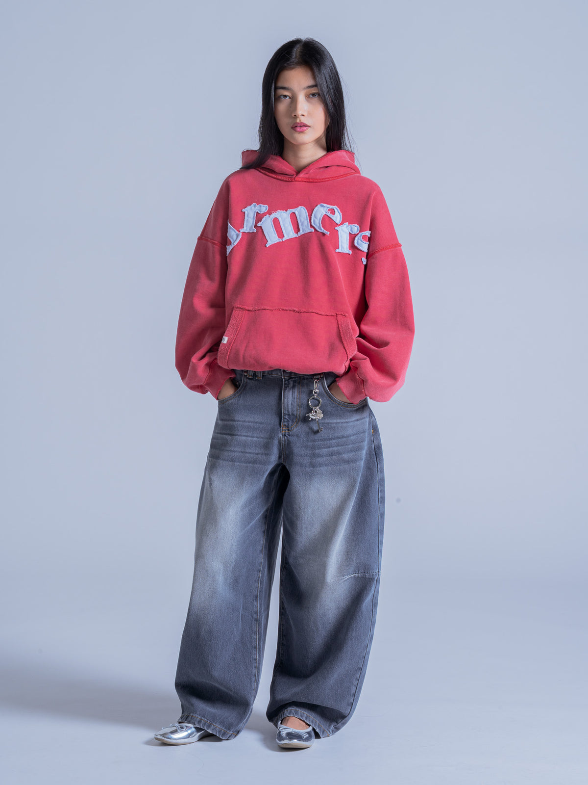 APPLIQUE PULLOVER - VINTAGE CHERRY