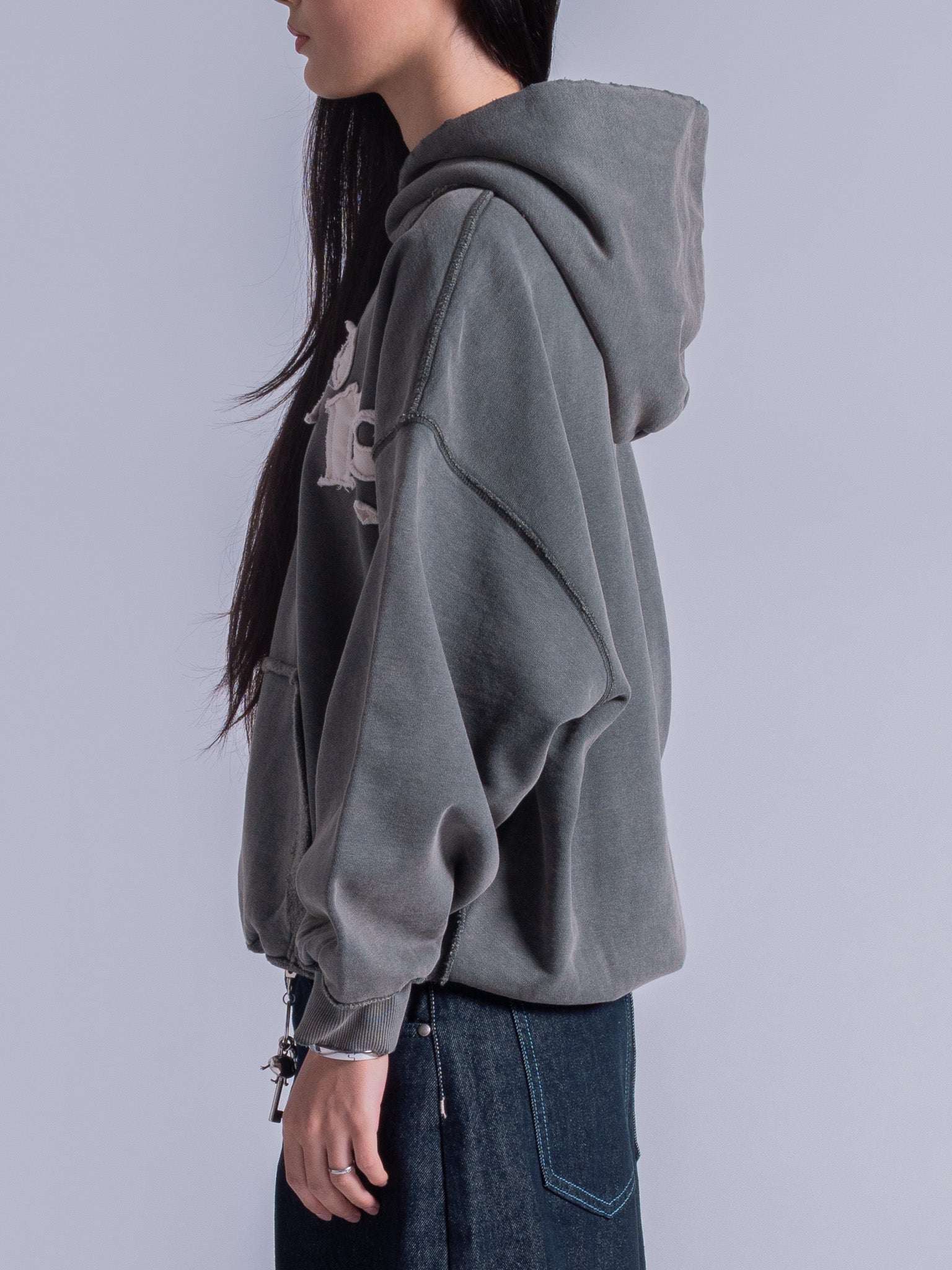 APPLIQUE PULLOVER - VINTAGE GREEN