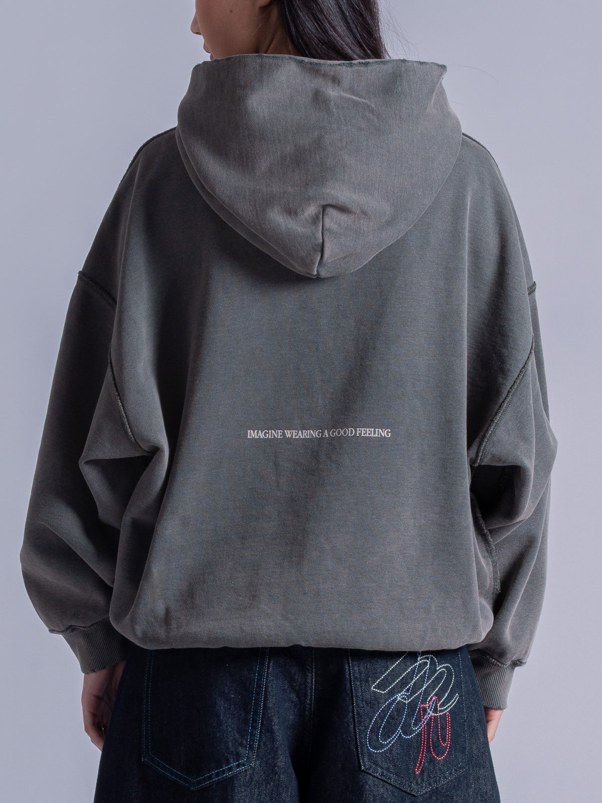 APPLIQUE PULLOVER - VINTAGE GREEN