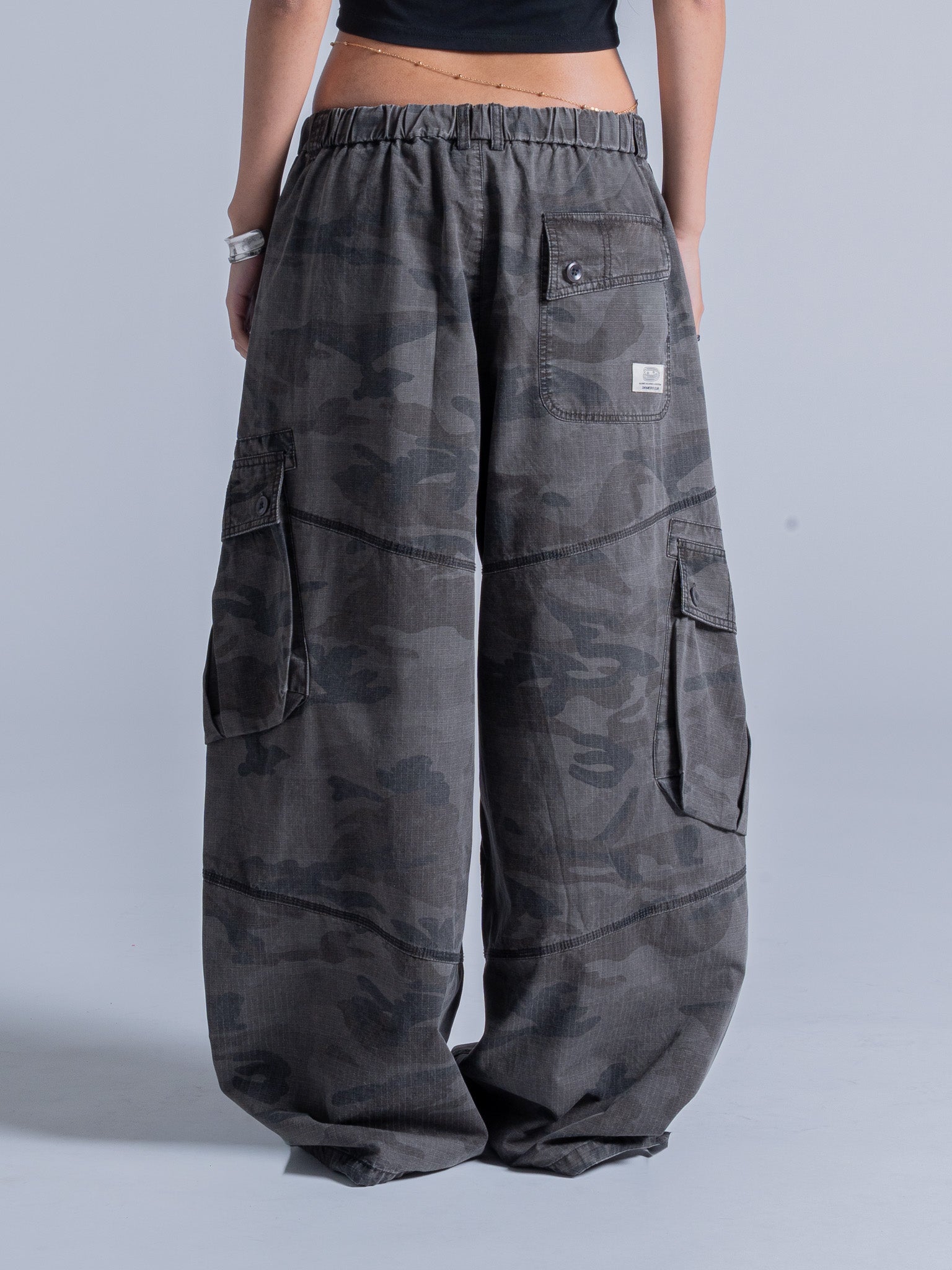 REINFORCED CAMO PANT - CHARCOAL