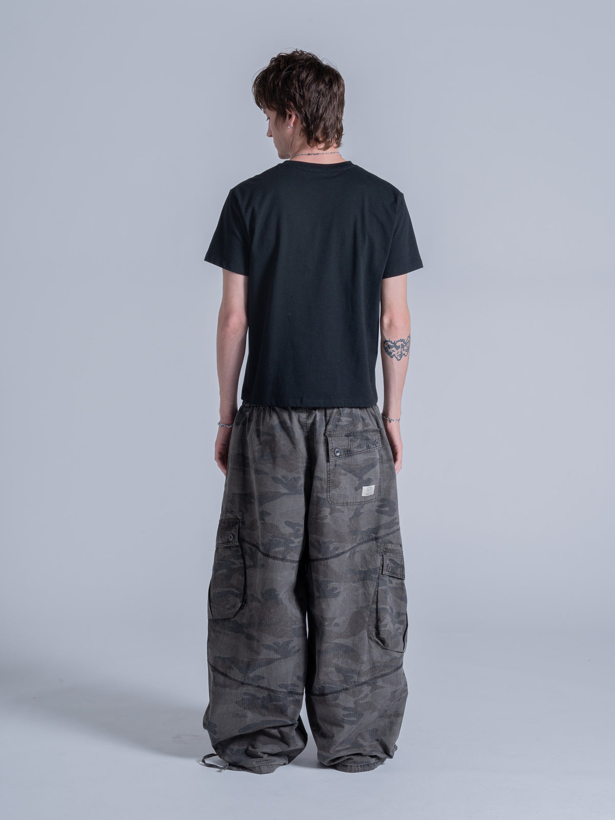 REINFORCED CAMO PANT - CHARCOAL