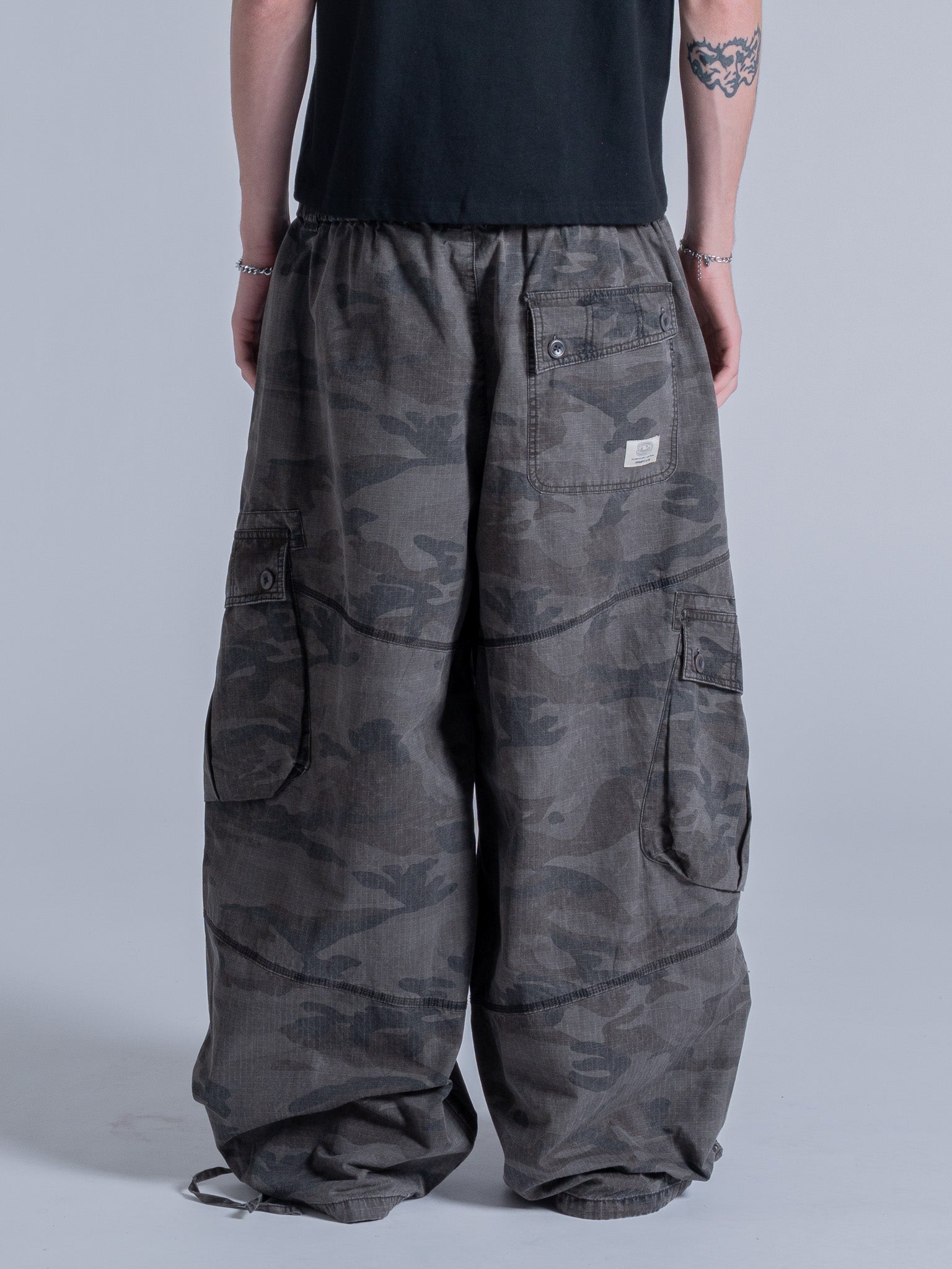 REINFORCED CAMO PANT - CHARCOAL