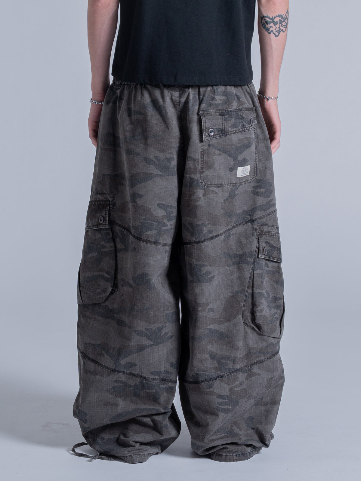 REINFORCED CAMO PANT - CHARCOAL