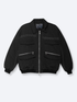 PADDED BOMBER JACKET - BLACK