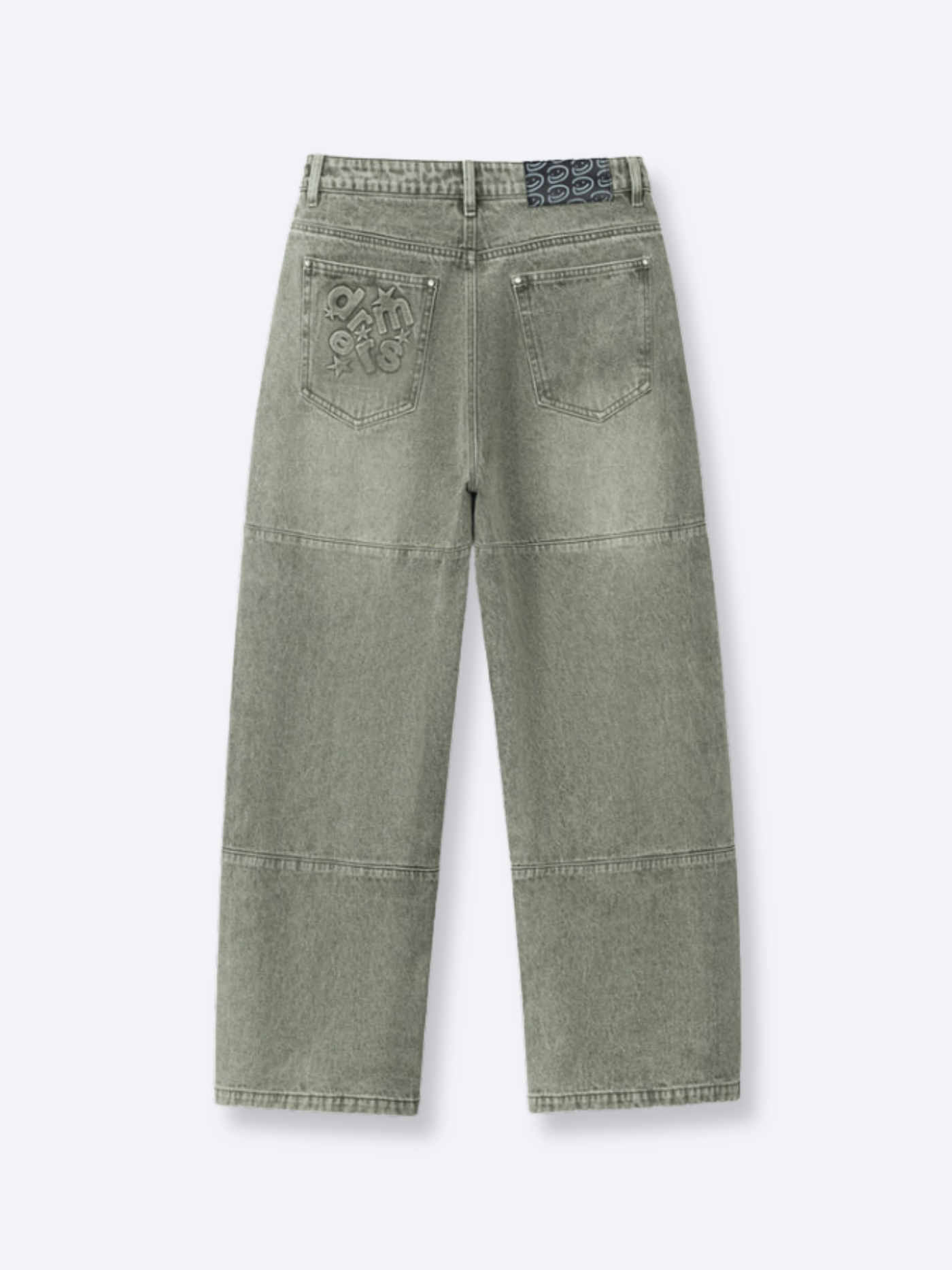 PANEL DENIM JEANS - WASHED GREEN – DRMERS CLUB
