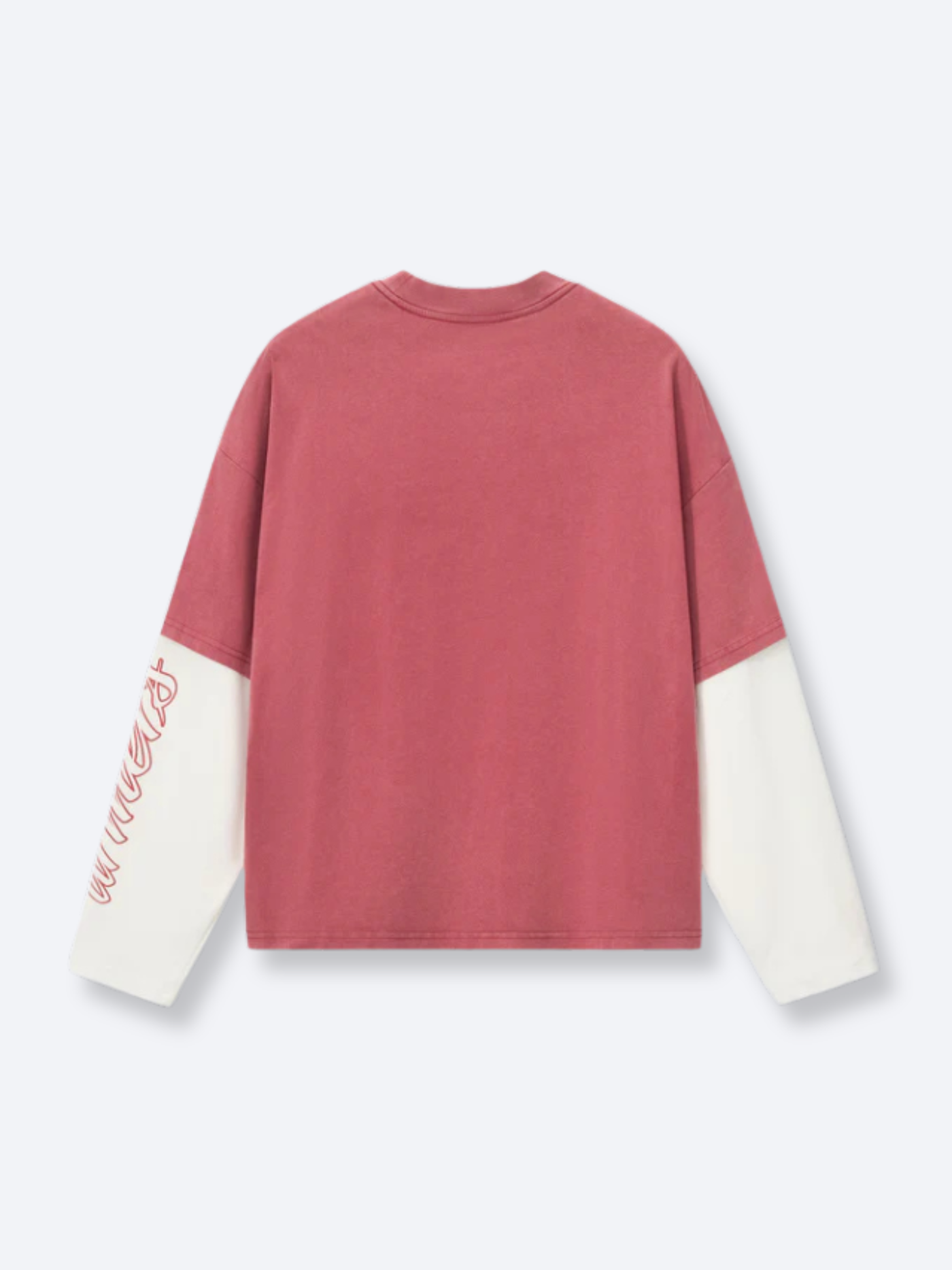 POLARIS LAYERED TEE - VINTAGE RED – DRMERS CLUB
