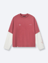 POLARIS LAYERED TEE - RED