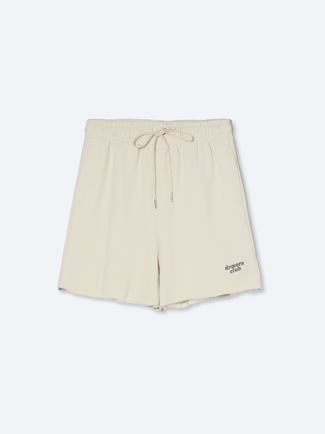 french terry sweat shorts - bone
