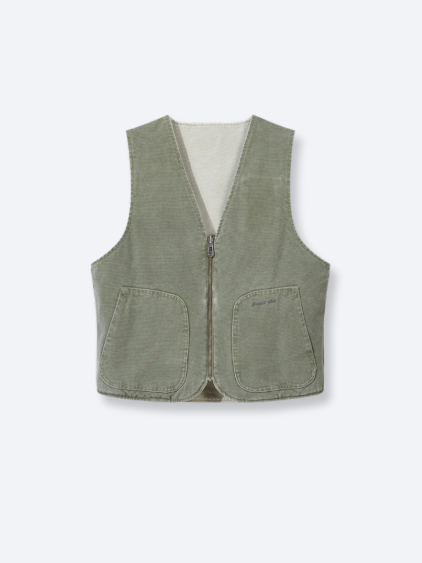 REVERSIBLE UTILITY VEST - GREEN/GREY – DRMERS CLUB
