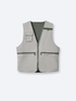 REVERSIBLE UTILITY VEST - GREEN/GREY