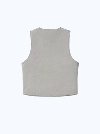 REVERSIBLE UTILITY VEST - GREEN/GREY