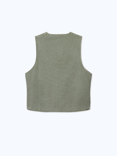 REVERSIBLE UTILITY VEST - GREEN/GREY
