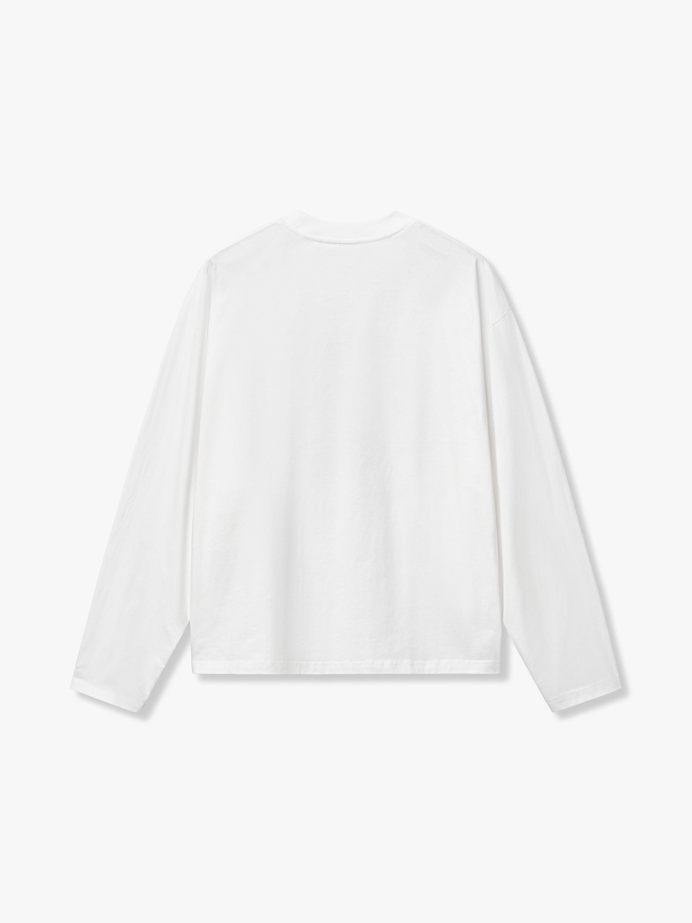 LINEWORK LONG SLEEVE TEE - WHITE