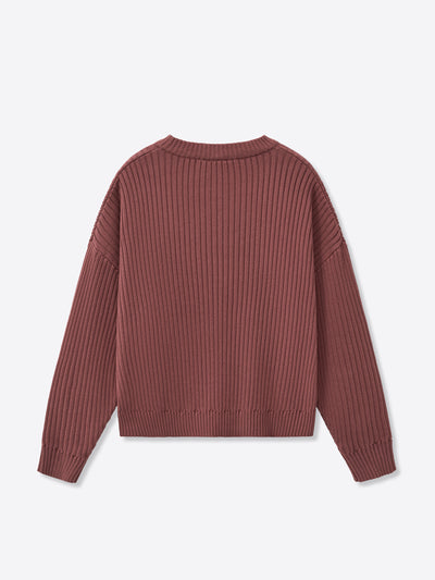 DRMERS RIBBED KNIT - MAROON