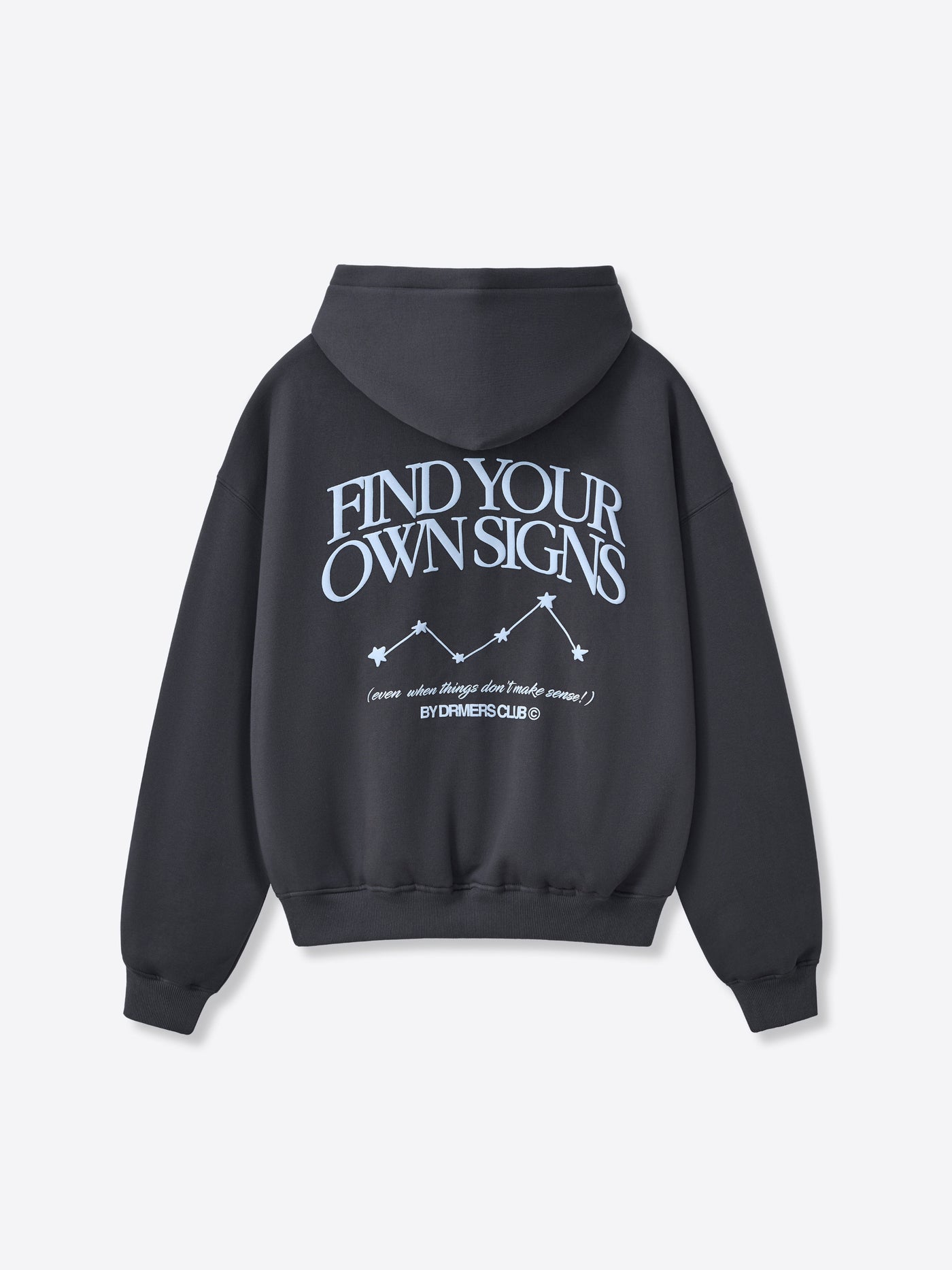 FIND YOUR OWN SIGNS HOODIE - FADED BLACK