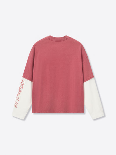 POLARIS LAYERED TEE - RED