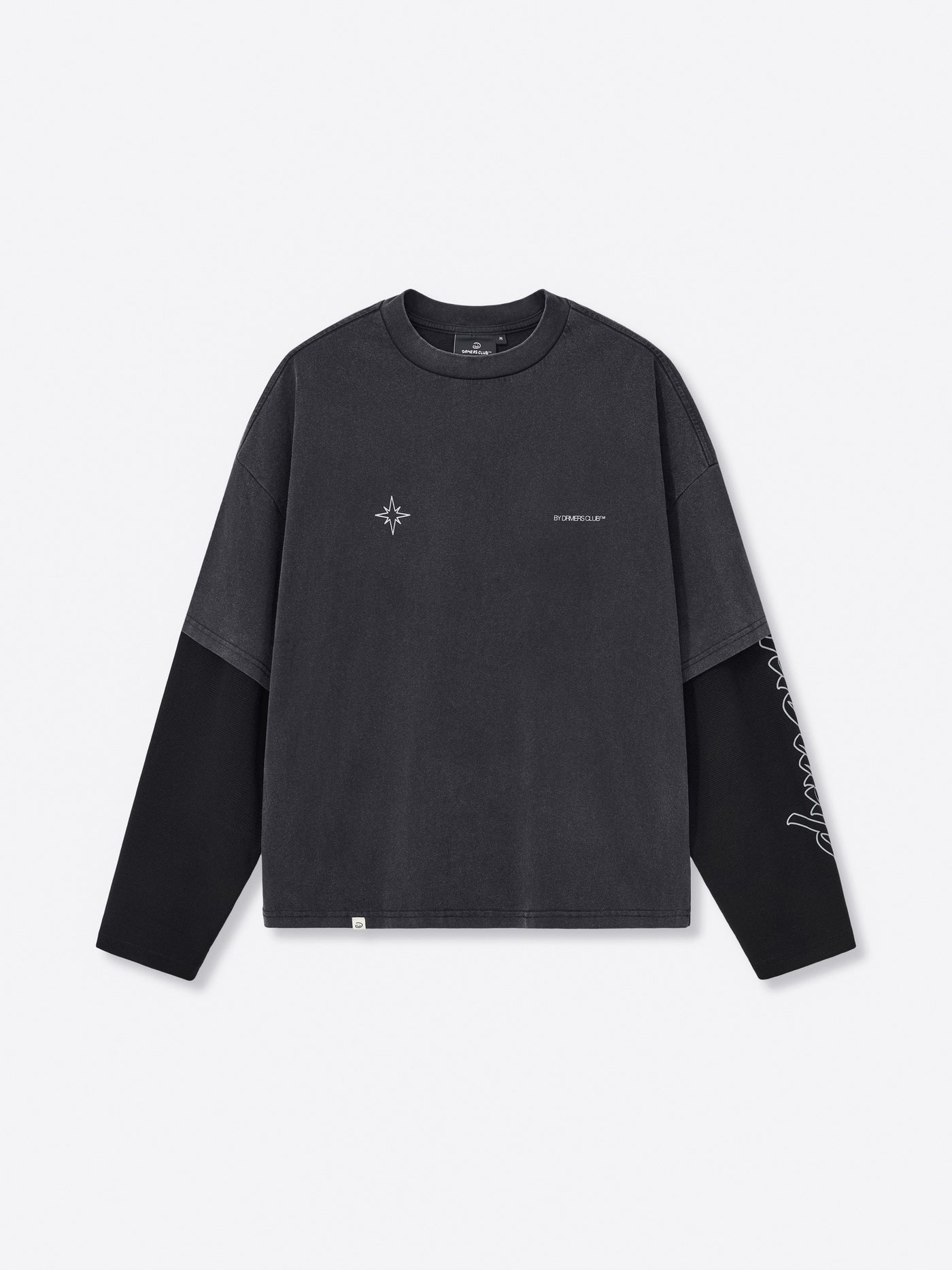 POLARIS LAYERED TEE - BLACK
