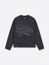 LINEWORK LONG SLEEVE TEE - BLACK