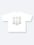 SMILEY GRID TEE - WHITE