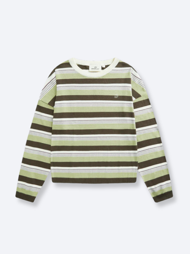 STRIPED LONG SLEEVE - GREEN – DRMERS CLUB