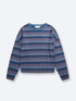 STRIPED LONG SLEEVE - NAVY