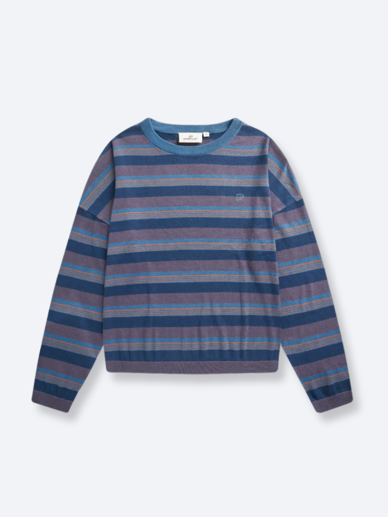 STRIPED LONG SLEEVE - NAVY – DRMERS CLUB