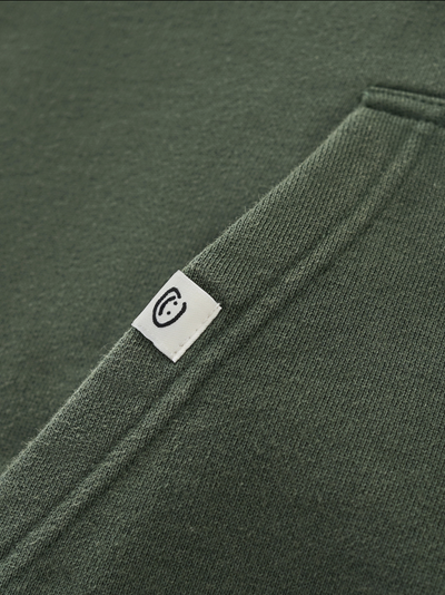 FLOATING LETTERS ZIP UP - FADED PINE