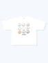 SMILEY GRID TEE - WHITE