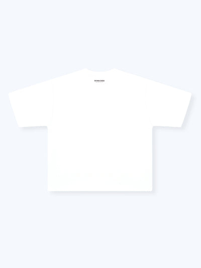 SMILEY GRID TEE - WHITE