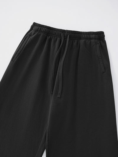 SMILEY PATCH SWEATPANTS - VINTAGE BLACK