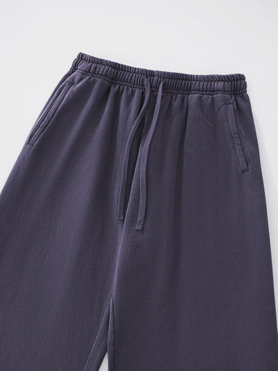 SMILEY PATCH SWEATPANTS - MIDNIGHT LAVENDER