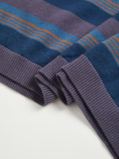 STRIPED LONG SLEEVE - NAVY