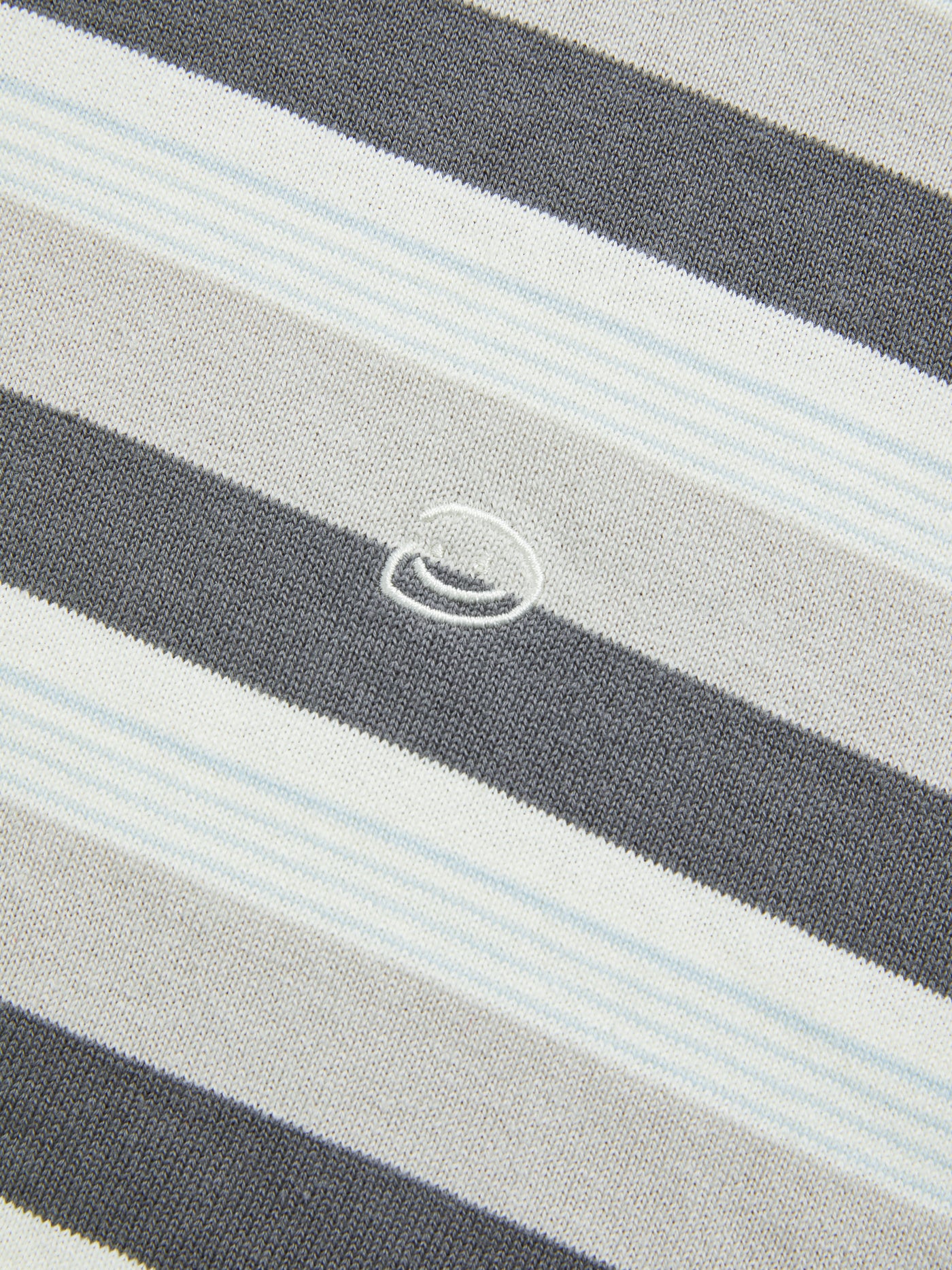 STRIPED LONG SLEEVE - LIGHT GREY