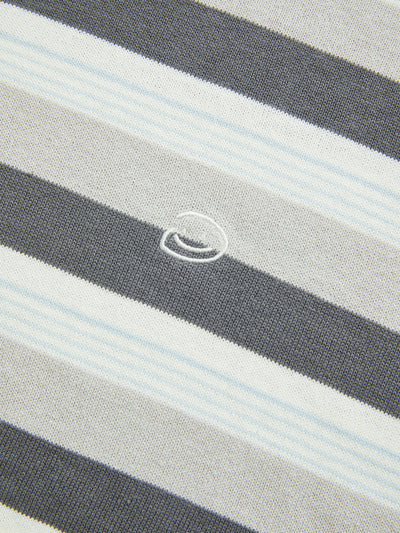 STRIPED LONG SLEEVE - LIGHT GREY