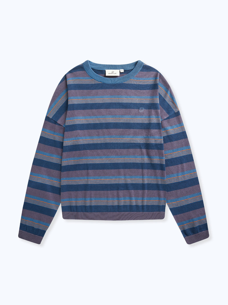 STRIPED LONG SLEEVE - NAVY