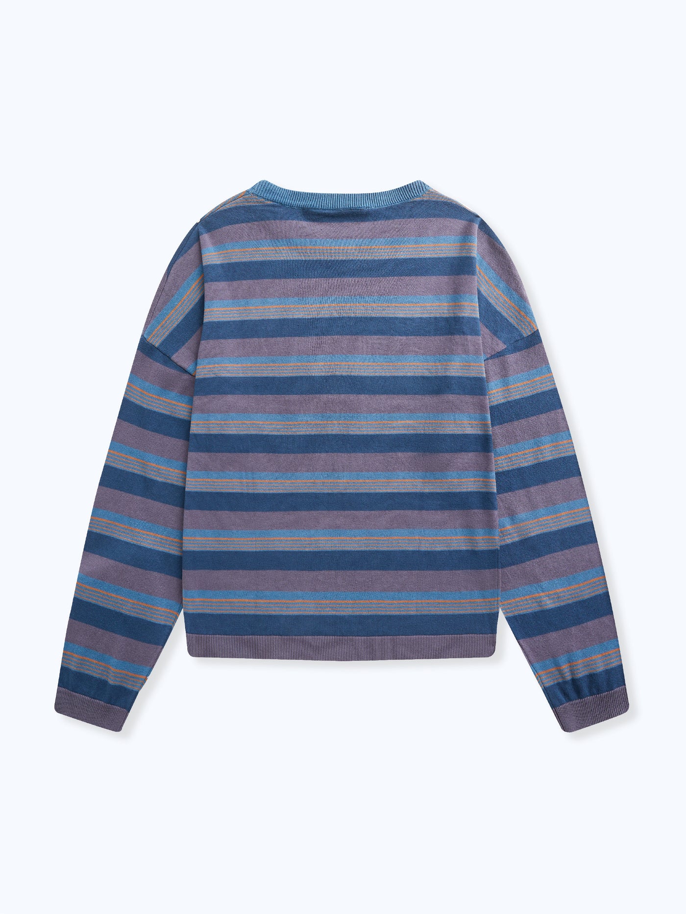 STRIPED LONG SLEEVE - NAVY