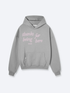 THANKS FOR BEING HERE V2 HOODIE - STONE GREY