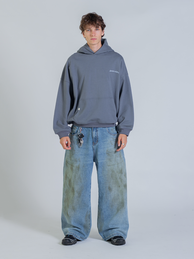 ARCH HOODIE - STONE BLUE