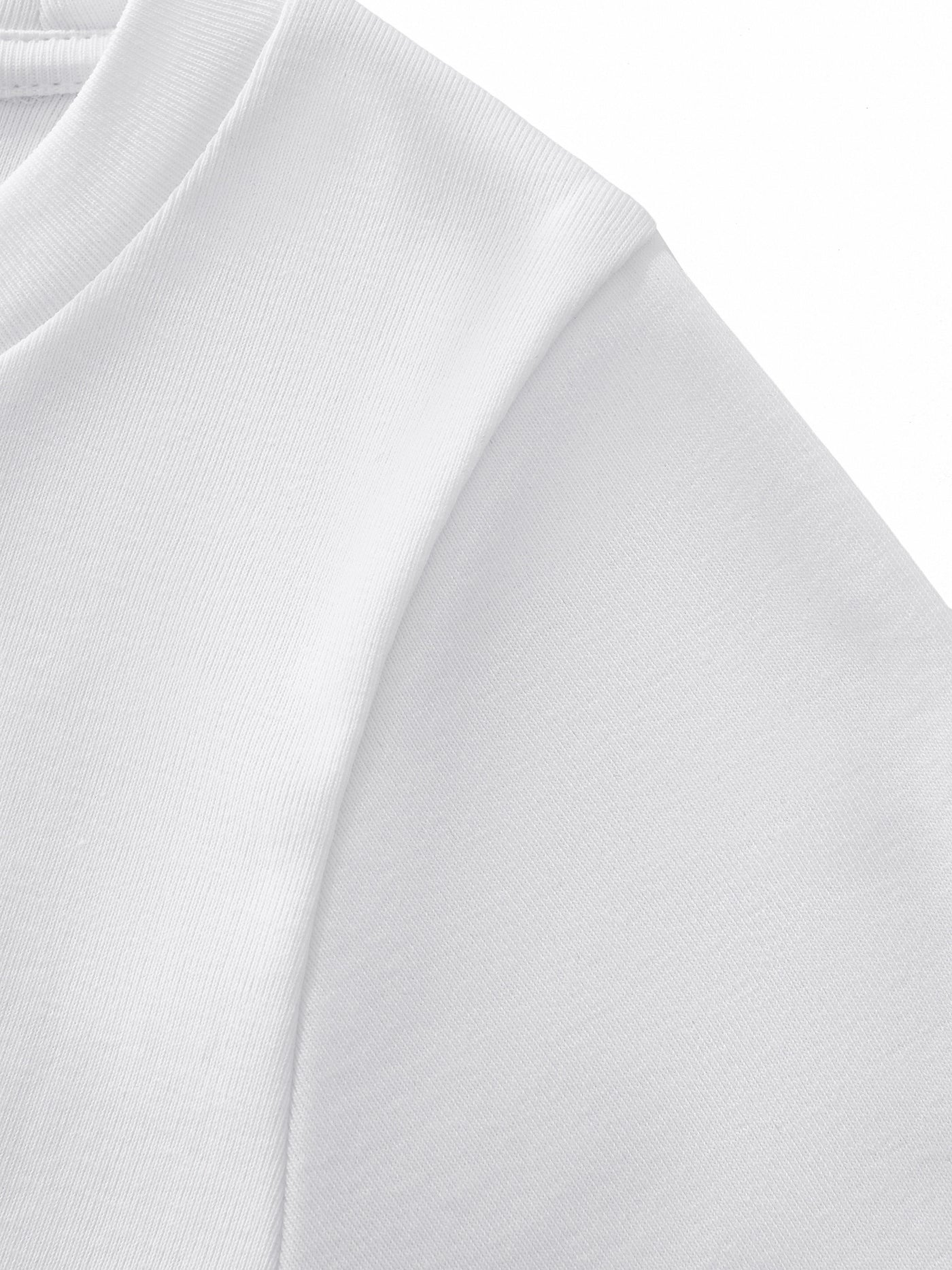 CROPPED-ISH BABY TEE - WHITE