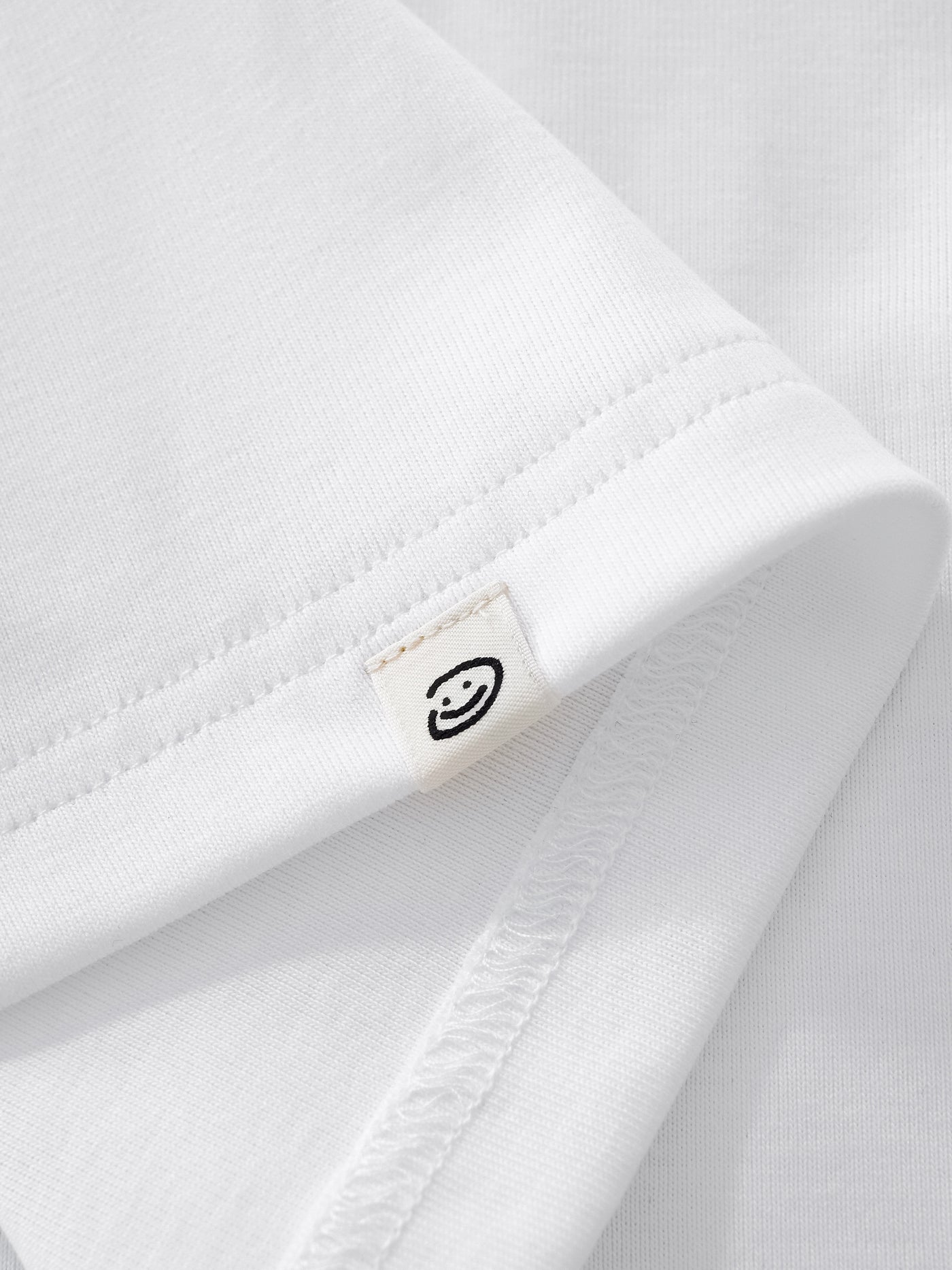 CROPPED-ISH BABY TEE - WHITE