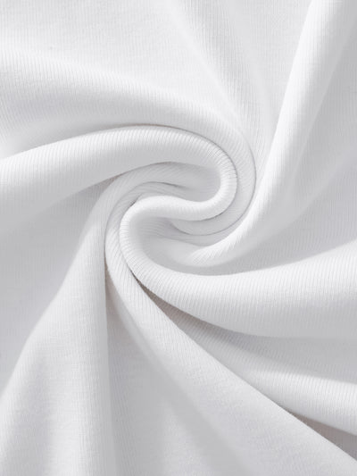 CROPPED-ISH BABY TEE - WHITE